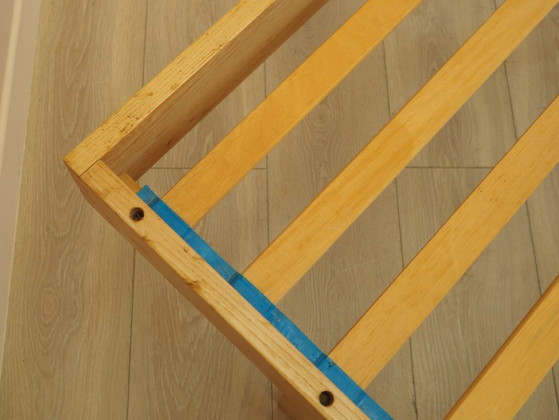 Image 1 of Essenhouten bed, Deens design, jaren 70, gemaakt in Denemarken.