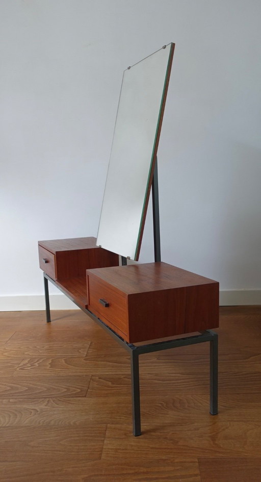 Espejo moderno de mediados de siglo Kuperus Almelo en estilo Pastoe Braakman.