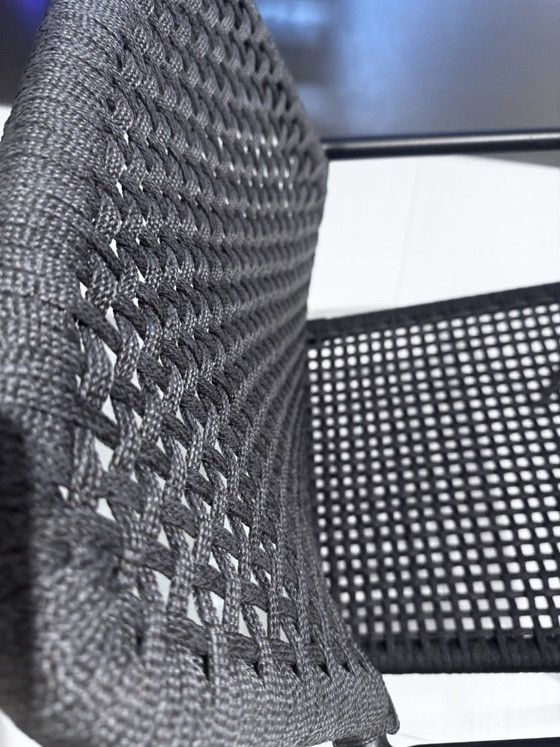 Image 1 of Lucia garden chair black aluminum / black charcoal rope