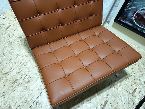 Image 1 of Sillones KNOLL Studio Barcelona (NUEVA Serie 2026) en piel natural (color coñac)