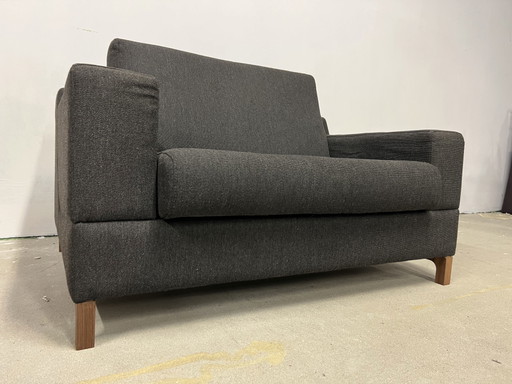 Leolux Cuno Fauteuil tissu anthracite