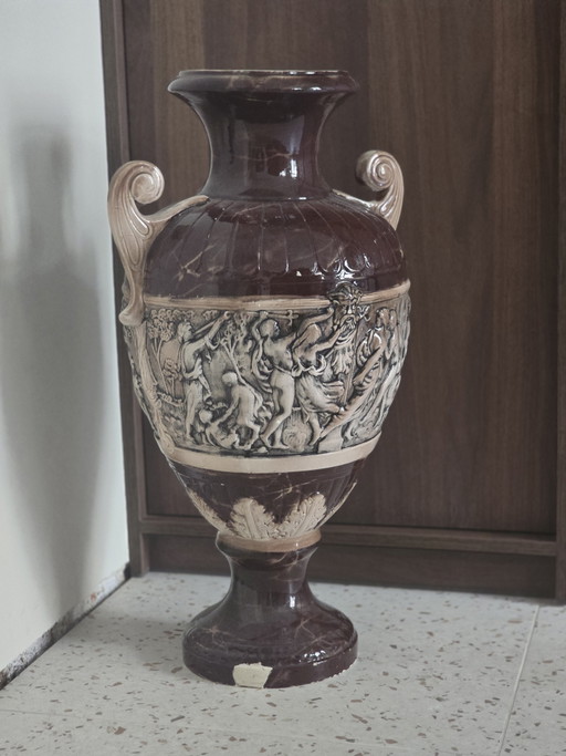 Keramische kratervaas