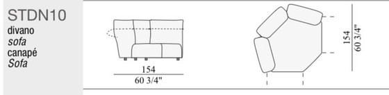 Edra “Standard” Modular Sofa 5 Elements 4 Cushions T 8123 LP 36K – Modulaire banken, Textile (photo 10 of 10)