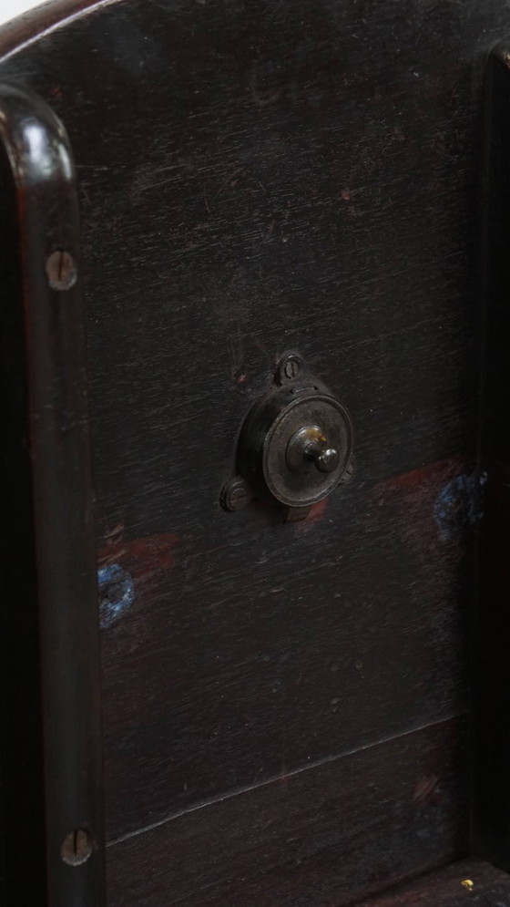 Image 1 of Antiker englischer runder offener Vogelkäfig mit kippbarer Tischplatte/Weintisch