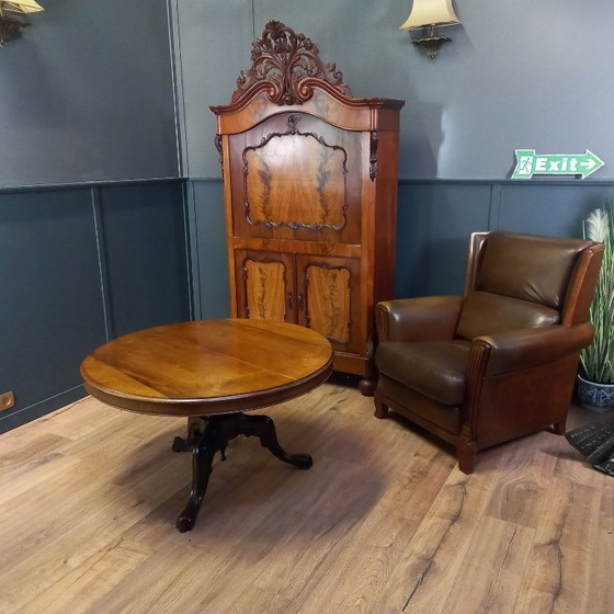 Image 1 of Mesa de centro inglesa con tapa abatible de alrededor de 1830