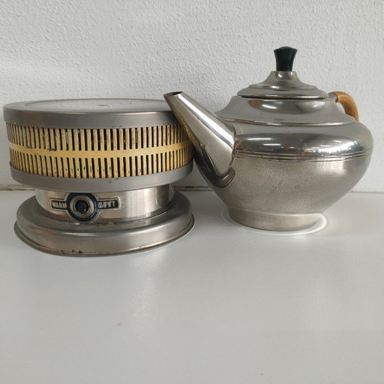 Image 1 of Teiera vintage olandese di design di metà secolo con riscaldatore elettrico