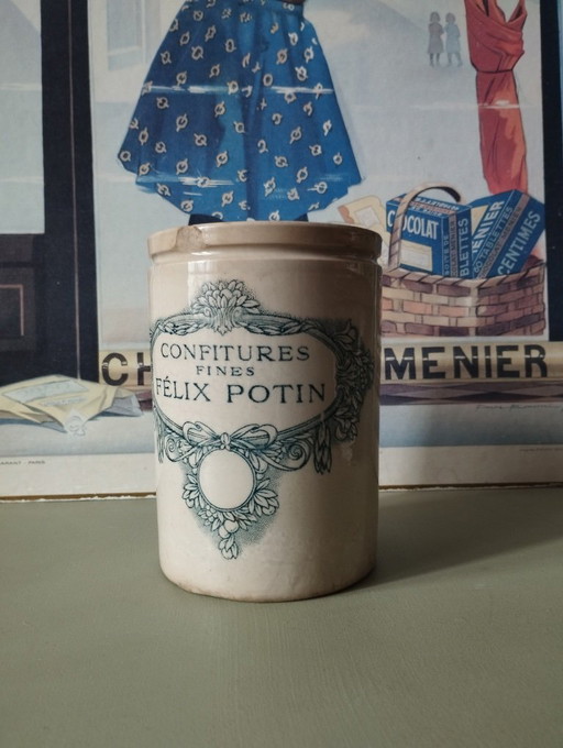 Tarro de mermelada vintage Félix Potin