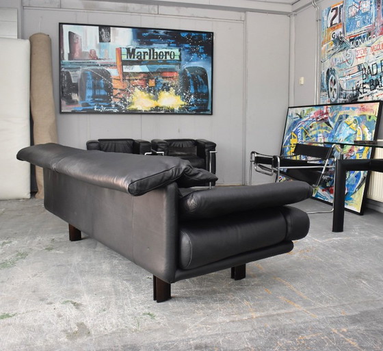 Beautiful Vintage B&B Italia Alanda Paolo Piva Design Sofa – 3-5 seaters, Leather, Metal (photo 4 of 8)