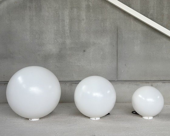 Image 1 of Set of three "Globo" floor lamps, by "Slide" Italy