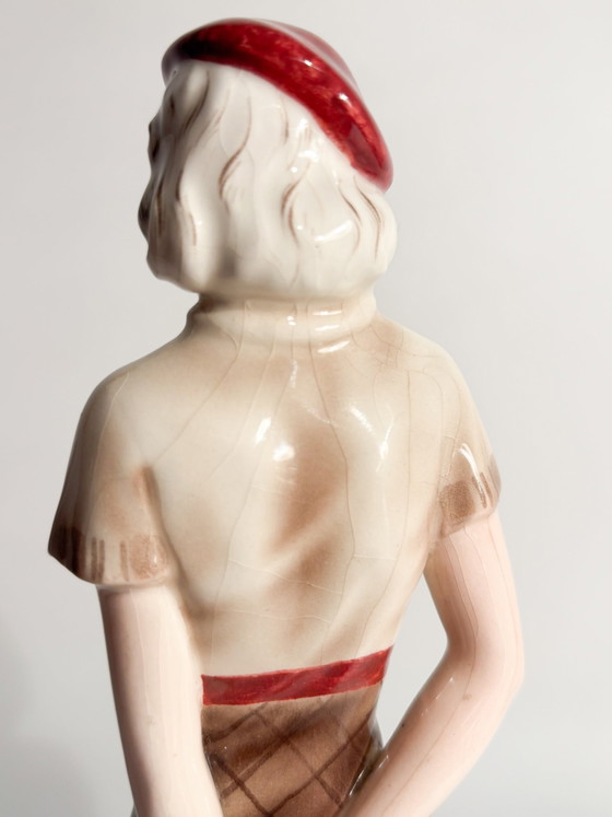 Goldscheider Ceramic Tennis Player Figurine by Stefan Dakon, 1930s – Sculpture, Art Deco (photo 9 of 15)