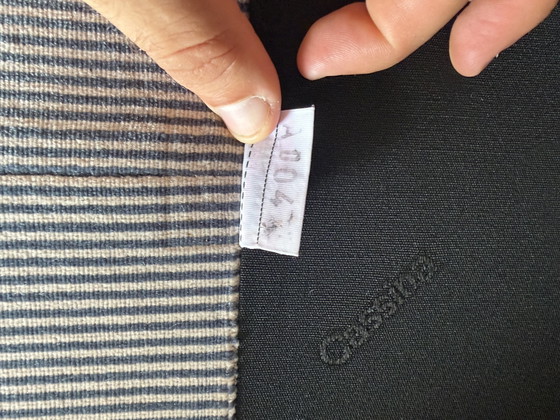 Cassina Maralunga 2x 2zit Originele Ribble Stof Bicolore Lichtgrijs, Zeer Goede Staat! – 2 zitsbanken (photo 14 of 14)