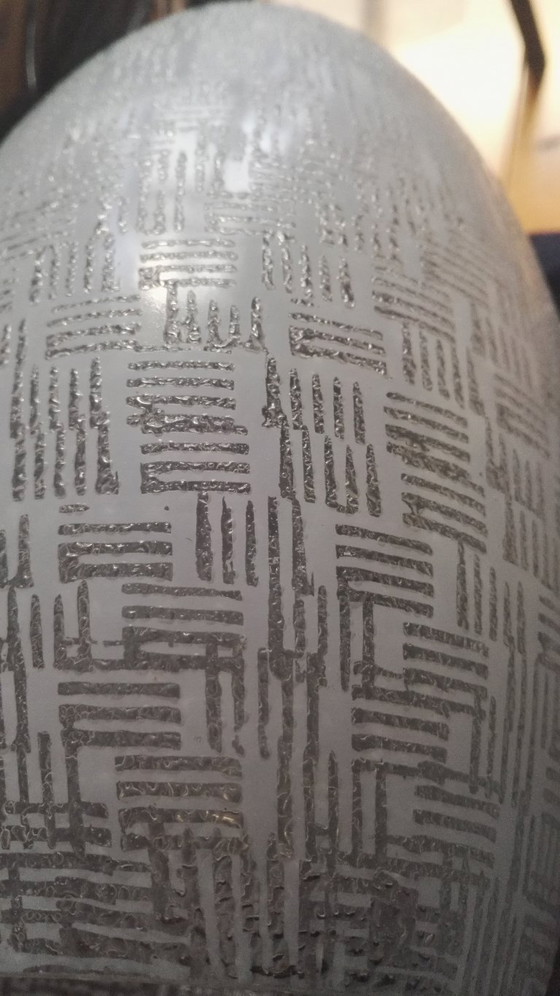 Image 1 of Lunel Pendant Light Frosted Glass Lantern Mid Century French Ceiling Lamp Style Vintage Geometric Lighting