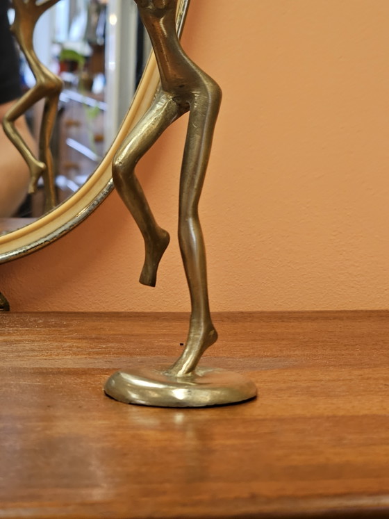 Vintage Brass Figurine Dancing Woman Ballerina – Decorative Objects (photo 4 of 8)
