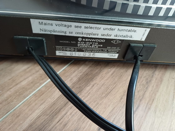 Tocadiscos Kenwood KD2070 – Objetos decorativos, Metal, Plexiglass (photo 3 of 5)