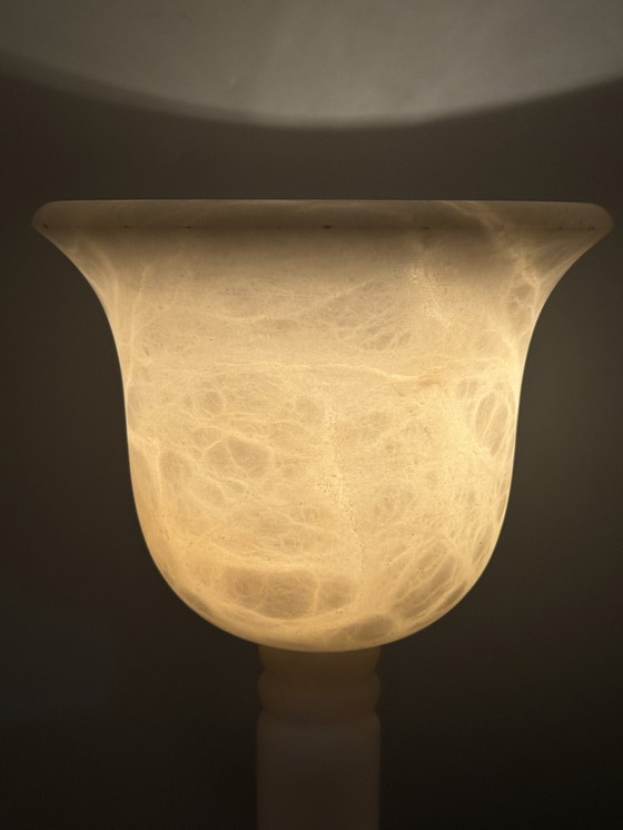 Image 1 of Elegante lampada da tavolo in alabastro di A. Santa Rita