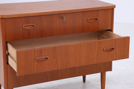 Image 1 of Vintage teakhouten ladekast | Mid Century ladekast hout opbergruimte jaren 60 #07-68