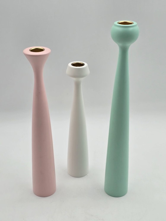 Image 1 of  Set of 3 candlesticks, Anders Nørgaard for Applicata