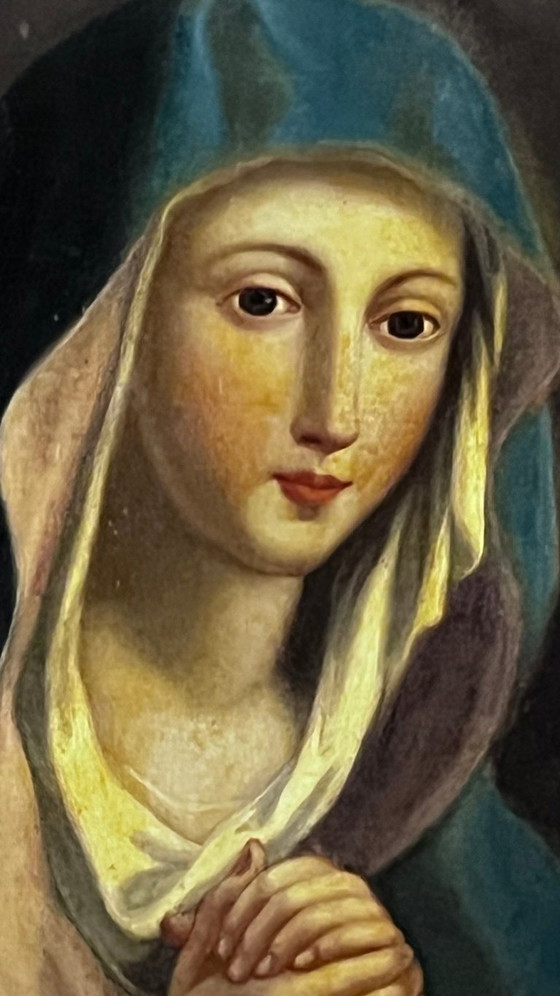 Image 1 of 18th/19th century Italian painting – Madonna in prayer