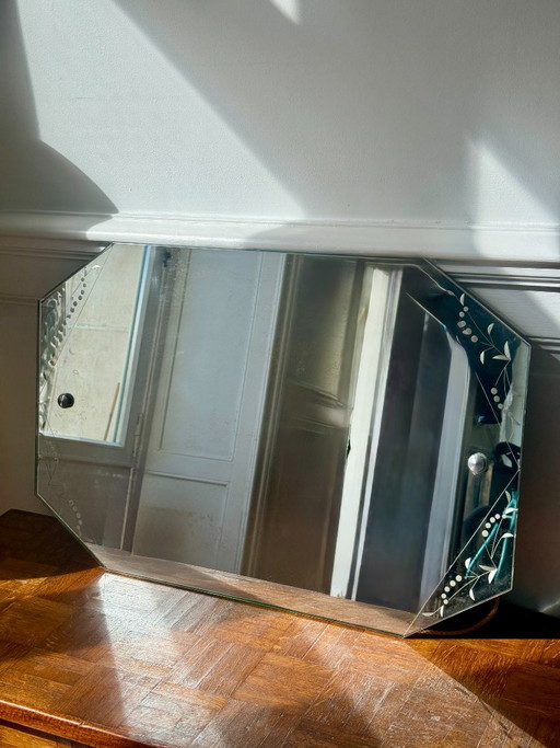 Espejo de cristal biselado – spiegels, Glass, Wood (photo 2 of 8)