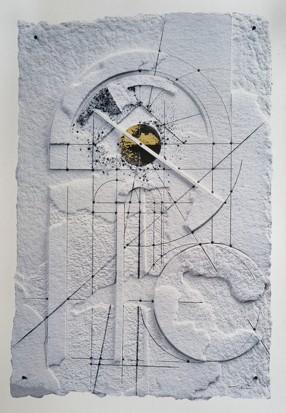 Litografia di Walter Valentini "La Porta Del Tempo" – Litografie e stampe, Glass, Metal (photo 6 of 14)