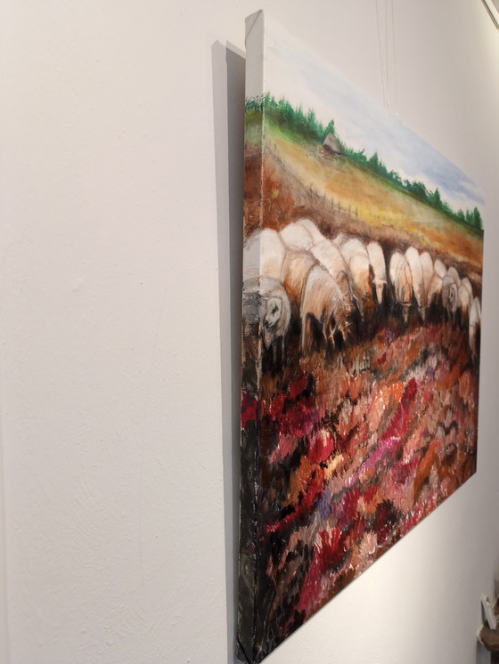 Image 1 of T. van Steenbergen "sheep on the Blaricum heath"