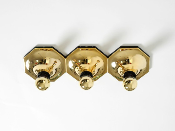 Image 1 of Conjunto de tres preciosas lámparas de pared o techo de los años 70 diseñadas por Motoko Ishii para Staff Leuchten.