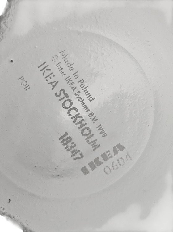 Ikea collectables - design Maria Vinka - model Stockholm - XL vase - 1999, Glass, White (photo 5 of 7)