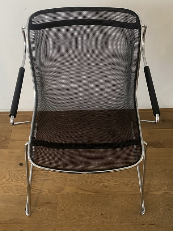 6x Vintage Design Penelope Chair Charles Pollock – Anonima Castelli, Side chairs, Chrome (photo 4 of 5)