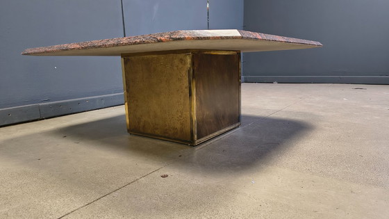 Image 1 of Grote vintage granieten salontafel van Belgochrom, jaren 80.