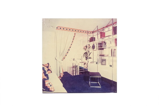 Image 1 of Jansen House. Mobile per dischi in vinile con vetro fumé. Anni '70.