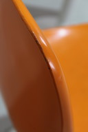 Vintage Seventies Bucket chair, Dining chair - Orange