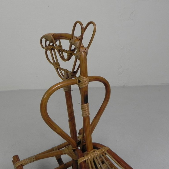 Image 1 of Cheval à bascule en bambou, 1960