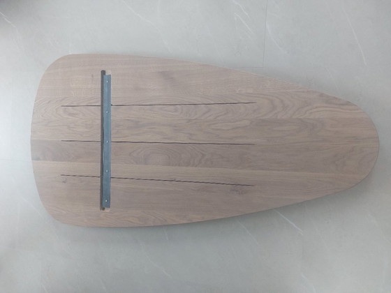 Image 1 of Piano del tavolo in rovere massello (150×80) – forma organica a goccia – Eikenvakman – nuovo