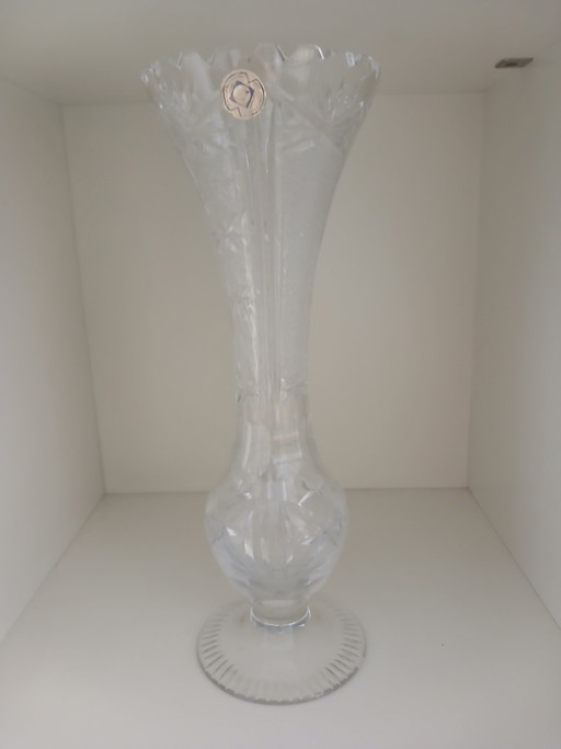Vintage Kristallvase Lausitzer Glas