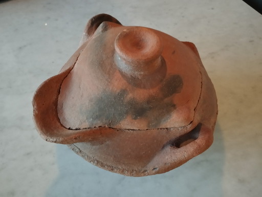 Jarrón de terracota bereber otomano antiguo