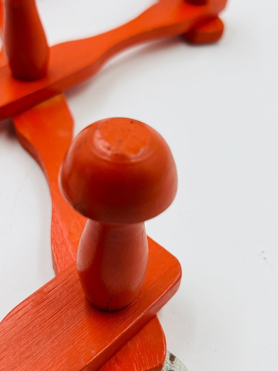 Appendiabiti vintage arancione a soffietto – Wood (photo 10 of 10)