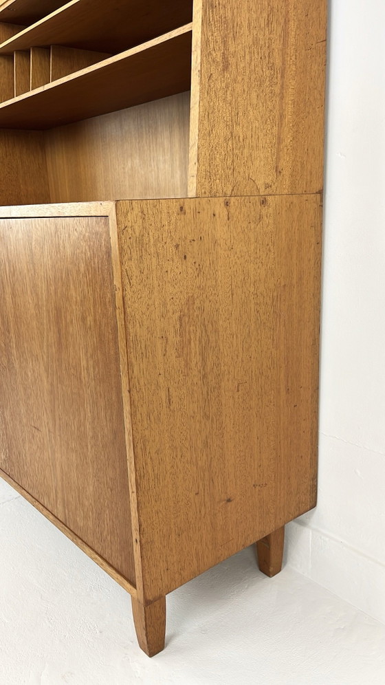 Swedish vintage teak veneer bookcase – Sideboard cabinet, Wood (photo 11 of 16)