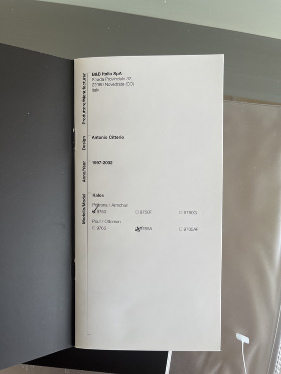 Image 1 of B&amp;B Italia Kalos Sillón - Terciopelo Rojo