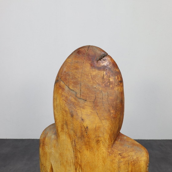 Image 1 of Groupe de sculptures "Famille en bois" - Roland Lavianne, 1970