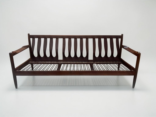 Divano moderno scultoreo danese nello stile di Arne Vodder e Grete Jalk, Danimarca, anni '60