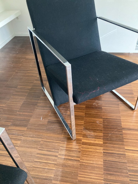 Image 1 of Fauteuil Arco Spine - Burkhard Vogtherr (Feutre et Cuir)