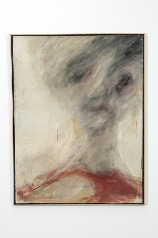 Abstracted expressionist portrait