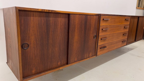 Image 1 of Credenza a muro in palissandro di Kai Kristiansen per Feldballes, anni '60