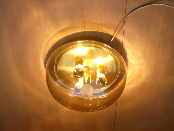 Kaiser Ceiling Light Plafonier Sconce Smoked Glass Brass – Kaiser Leuchten (photo 3 of 18)