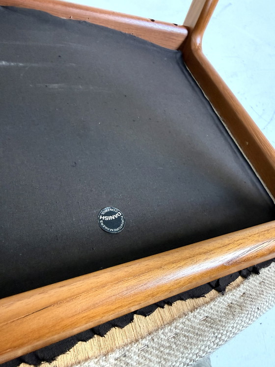 Image 1 of Vintage teakhouten bureaustoel, D-Scan ‘70