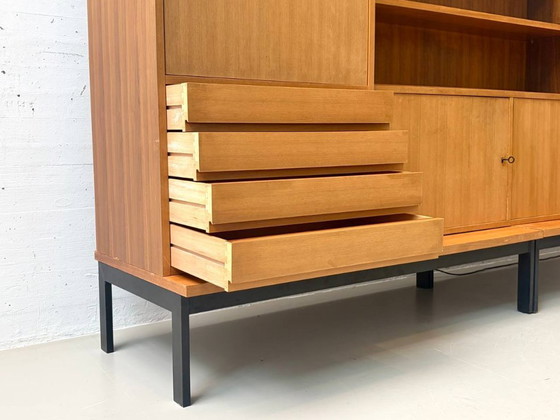 Image 1 of Woonkamermeubel uit het midden van de 20e eeuw, gemaakt van teakhout, Zwitserland, jaren 60.