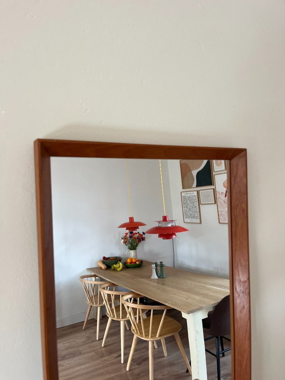 Image 1 of Vintage Danish teak mirror - midcentury mirror