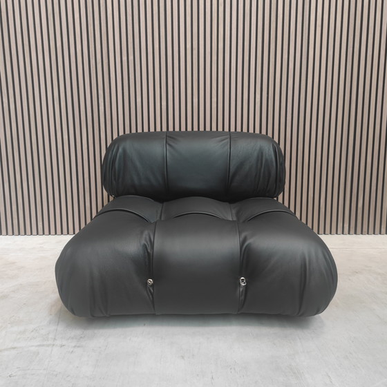 Image 1 of B&B Italia Camaleonda Module With Armrests - Black Leather
