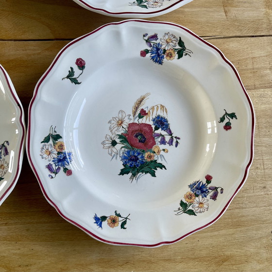 Image 1 of Set of 6 Sarreguemines plates