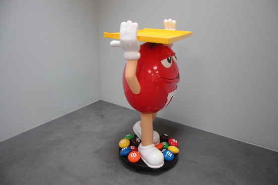 Image 1 of Rarissimo supporto in plastica della mascotte dell'azienda di caramelle M&M's, anni Novanta.